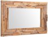 vidaXL Dekorativer Spiegel Teak 90 x 60 cm Rechteckig 244563 Bild 3