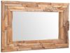 vidaXL Dekorativer Spiegel Teak 90 x 60 cm Rechteckig 244563 Bild 2