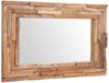 vidaXL Dekorativer Spiegel Teak 90 x 60 cm Rechteckig 244563 Bild 4