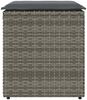 vidaXL Gartenhocker mit Kissen 2 Stk. Grau 40x40x43 cm Poly Rattan 4104041 Bild 4