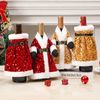 ABC Weinflaschenbezug, für Weihnachten, rot, Polyester, 4 x 20 x 25 cm Bild 4