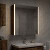 vidaXL Badezimmerspiegelschrank Geräucherte Eiche 63,5 x 15,5 x 70 cm 889243 Bild 4