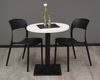 Bistrotisch rund Elanur 70 cm schwarz matt/weiß matt lack 14588 Bild 2