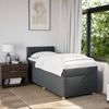 vidaXL Boxspringbett mit Matratze Dunkelgrau 90x200 cm Stoff 3288871 Bild 4