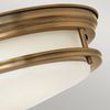 Elstead Hadrian 2 Light Deckenleuchte Glas opal Bronze gebürstet Bild 3