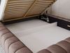 GRAINGOLD Italia Doppelbett 160x200, Polsterbett mit Bettkasten und Lattenrost, Velvet-Stoff, Braun Bild 5