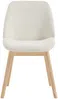 Vente-unique - LEYADA Stuhl Stoff Beige - B 56,5 cm x H 84 cm x L 50 cm Bild 3