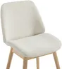 Vente-unique - LEYADA Stuhl Stoff Beige - B 56,5 cm x H 84 cm x L 50 cm Bild 5