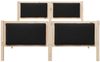 vidaXL Bettrahmen mit Kopfteil Schwarz 140 x 200 cm Stoff 3394265 Bild 5