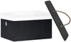 vidaXL Bambus Aufbewahrungsboxen 4 Stk. Schwarz 320769 Bild 4