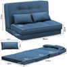 COMHOMA Kindersofa Schlafsofa Bodensofa Klappbar Bodensessel mit Schlaffunktion bettsofa Bild 4