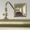 Wandleuchte, Bilderlampe, Stahl, Messing , B 36 cm Bild 2