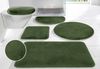 OTTO home Badematte Rabbit Badematten, Badvorleger, Badezimmer Teppich, Höhe 30 mm, rutschhemmend beschichtet, schnell trocknend, strapazierfähig, fußbodenheizungsgeeignet, Polyester, rechteckig, 3-tlg. Hänge-WC Set, Kaninchenfell-Haptik, Badteppich, r... Bild 2