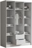 Kleiderschrank Conate II (Farbe: Eiche Cremona / Eiche Cremona + Schwarz) Bild 3