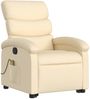 vidaXL Massagesessel mit Aufstehhilfe Creme Stoff 3203999 Bild 3