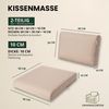 Hobbygarden Sitzkissen und Rückenlehne für Rattanmöbel – 2-teilig (Sitz + Rückenlehne), 50x50, 60x60, 70x70 cm – wasserabweisend, Anti-Rutsch, Indoor & Outdoor Bild 3