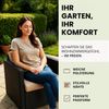 Hobbygarden Sitzkissen und Rückenlehne für Rattanmöbel – 2-teilig (Sitz + Rückenlehne), 50x50, 60x60, 70x70 cm – wasserabweisend, Anti-Rutsch, Indoor & Outdoor Bild 2