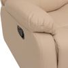 2er Kinosessel HWC-O62, Relaxsessel Fernsehsessel mit Armlehne, Liegefunktion Kunstleder ~ creme Bild 5