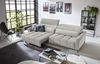 Big-Sofa >Wolve< 2x elektr. Verstellung, 2 Kissen, Cord taupe - 280x108x118cm (BxHxT) Bild 5