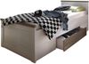 Bett >Lebbie< in Pinie Weiß - 106x91x205cm (BxHxT) Bild 2
