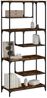 vidaXL Bücherregal Räuchereiche 81x36x176 cm Holzwerkstoff 836225 Bild 3