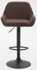 CLP 2er Set Barhocker Braga Stoff drehbar und höhenverstellbar,braun schwarz Bild 4
