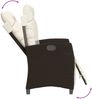 vidaXL 5-tlg. Garten-Essgruppe mit Kissen Braun Poly Rattan 3212984 Bild 4