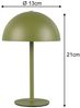 Akku Tischleuchte MUNOZ Grün dimmbar & per USB aufladbar, Höhe 21cm Bild 4