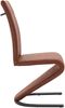 Freischwinger >Liri< (2er-Set) in Braun, Mikrofaser - 45x101x61cm (BxHxT) Bild 3