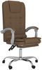 vidaXL Bürostuhl mit Massagefunktion Braun Stoff, Drehbar [349660] Bild 2