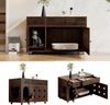 Katzenkloschrank (bewegliche Katzentoilette) – Katzenschrank/Katzenhaus mit abnehmbare Sandablassplatte, geruchsisoliert, ohne Katzenklo, 100×45×66 cm, Nussbaumfarbe Bild 3