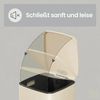 SONGMICS Mülleimer Küche, 20 Liter Abfalleimer, Tretmülleimer, Stahl, mit Inneneimer, Softclose, Offenhaltefunktion, beige Bild 4