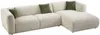 Vente-unique - TANCAVO Sofa Stoff Beige - B 178 cm x H 72 cm x L 307 cm Bild 4