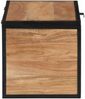 vidaXL Truhe 60x30x30 cm Massivholz Akazie und Eisen 372752 Bild 4