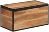 vidaXL Truhe 60x30x30 cm Massivholz Akazie und Eisen 372752 Bild 5