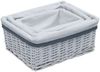 vidaXL 3-tlg. Korb-Set Ineinander Schachtelbar Weiß Weidengeflecht 286976 Bild 2