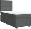 vidaXL Boxspringbett mit Matratze Dunkelgrau 80x200 cm Stoff 3293789 Bild 2