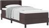vidaXL Boxspringbett mit Kopfteil Dunkelbraun 190 x 90 cm Stoff 3341016 Bild 2