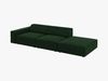 Micadoni Sofa Jodie 3-Sitzer Rechts Samt Bluvel Flaschengrün Bild 3