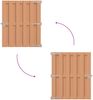 vidaXL Gartentor 100 x 112 cm WPC und Aluminium Braun 42039050 Bild 5