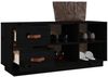 vidaXL Schuhbank Schwarz 100x34x45 cm Massivholz Kiefer 820181 Bild 5