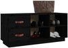 vidaXL Schuhbank Schwarz 100x34x45 cm Massivholz Kiefer 820181 Bild 4