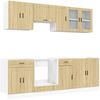 vidaXL 8-tlg. Küchenschrank-Set Porto Sonoma-Eiche Holzwerkstoff 3314844 Bild 2