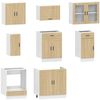 vidaXL 8-tlg. Küchenschrank-Set Porto Sonoma-Eiche Holzwerkstoff 3314844 Bild 4