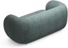 Micadoni Sofa Kate 2-Sitzer Strukturierter Stoff Blau Melange Bild 3