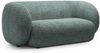 Micadoni Sofa Kate 2-Sitzer Strukturierter Stoff Blau Melange Bild 2