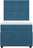 vidaXL Boxspringbett mit Matratze Dunkelblau 90x200 cm Samt 3292236 Bild 4