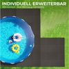 Bestlivings Pool-Bodenschutzfliese Pool Unterlegmatte, 8 Stück à 50 x 50 x 0,4 cm (2m), Bodenschutz Poolunterlage Pool Planschbecken - Bodenschutzmatte Bild 3