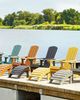 Gartenstuhl ADIRONDACK mit Fußstütze Dunkelgrau Bild 3