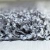 KADIMA DESIGN Teppich WERFEN Shaggy Langflor Wohnzimmer Schlafzimmer Waschbar Kariert, Läufer, Höhe: 32 mm, Grau, 60x110 cm, Wohnzimmerteppich Esszimmer Strapazierfähig Waschbar Bild 3